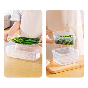 Boîte de <span class=keywords><strong>rangement</strong></span> moderne en PP brillant pour oignons verts et <span class=keywords><strong>ail</strong></span>, utilisation au réfrigérateur, grande capacité, conservation de la fraîcheur - Product Image 3