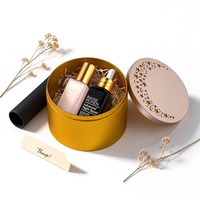 Boîte Cadeau Ronde en Carton Recyclable Personnalisée, Emballage Cylindrique Rigide pour Flacons de Parfum de 30 ml et 50 ml, Boîte Cadeau Tube