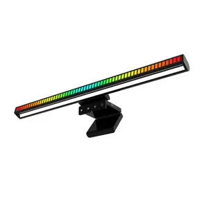 شريط إضاءة RGB معلق يعمل باللمس مصدر إضاءة مزدوج 2 في 1 مع تحكم باللمس لشاشة الشاشة مناسب لعمل الألعاب