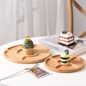 Decoración de Mesa de Postres Estilo Bosque, Bandeja en Forma de Ciruela, Diseño de Doble Capa y Tres Niveles para Frutos Secos y Pasteles; Compartimentada - Product Image 4
