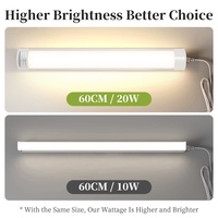 Tube lumineux LED en aluminium à télécommande haute luminosité SMD2835, éclairage intérieur, éclairage LED pour magasin, maison, bureau, école