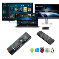 MX3 Mouse udara Mini nirkabel 2.4G, Mouse udara dengan lampu latar, kontrol jarak jauh Universal, belajar IR untuk PC Android, TV Box