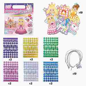 Autocollants amusants pour enfants sur le thème des princesses, des animaux, de Noël et d'Halloween, kits d'autocollants 3D à points DIY, cadeaux pour garçons et filles - Product Image 6