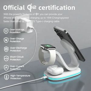 <span class=keywords><strong>Dernier</strong></span> stock QI2 15W chargeur sans fil à charge rapide 3 en 1 chargeur sans fil magnétique pour Phone16 pour montres pour <span class=keywords><strong>airpods</strong></span> - Product Image 5
