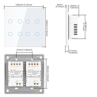 110V 220V 1/2/3 Gang Wi-Fi contrôlé interrupteur mural AU US américain USA Standard maison intelligente WIFI éclairage interrupteur tactile
