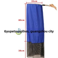 Épuisette de pêche professionnelle en alliage d'aluminium, toile semi-perméable, sans risque pour les poissons, pour bassins de pisciculture (Koi, Angelfish)