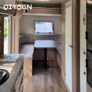 ハイブリッド高级屋外キャンプRVキャラバンアクスル电気ソーラーパネル屋根ミニガラス繊维トレーラーオフロード旅行キャンピングカー用 - Product Image 3