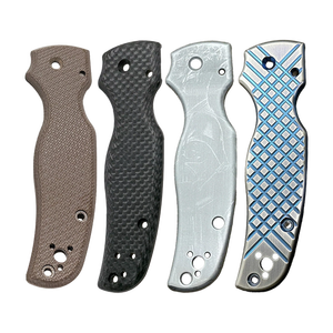 공장 맞춤형 스파이더 코나이프 매닉스 2 delica Para 2 3 샤먼 티타늄 <span class=keywords><strong>G10</strong></span> 탄소 섬유 알루미늄 목재 나이프 핸들 스케일 - Product Image 3