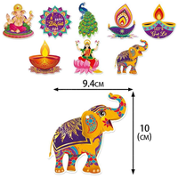 Guirlande de décoration murale pour cheminée, drapeau, couronne de fleurs de marguerite, étiquettes et ornements pour la fête de Diwali
