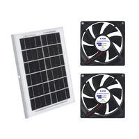 12025 ventilateur d'extraction de panneau d'énergie solaire 12V 120mm Mini ventilateur à énergie solaire Extracteur d'air à énergie solaire portable pour maisons pour animaux de compagnie