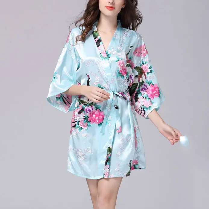 Custom Maternity Bathrobe, Loungewear Bathrobe Soft Lightweight Kimono casual home wear Cotton Gauze Womens Robe/