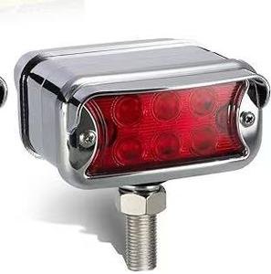 Doppio colore ambra/rosso doppia faccia LED cromato SideMarker paraurti luce di direzione visiera orizzontale per Kenworth Freightliner Truck - Product Image 4