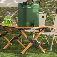 Table pliante Kermit Egg Roll en acier inoxydable, personnalisable, pour l'extérieur, le camping, le pique-nique et les voyages, design Mori Wind