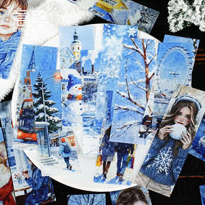 25 autocollants par paquet, série Flower Knowledge, autocollants de <span class=keywords><strong>scrapbooking</strong></span> de style européen, représentant des personnes, des paysages, des décorations de vacances - Product Image 4