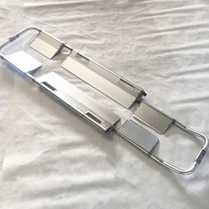 Klinik medis rumah sakit lipat darurat aluminium Aloi perak gunung panjang sendok tandu dapat disesuaikan dengan 3 tali pengaman - Product Image 3