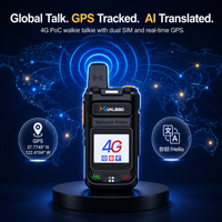 Radio XUNLIBAO AI Translator 4G LTE PoC GPS double SIM mini portable, sans frais de plateforme, à vie, 830 USB Type-C, talkie-walkie robuste