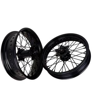 Juego de Ruedas Supermoto OEM Personalizadas de 17 Pulgadas con Buje CNC, Kit de Ruedas para Motocross Compatible con <span class=keywords><strong>EXC</strong></span> SXF SX XC <span class=keywords><strong>125</strong></span>-450 570 CC, Llantas <span class=keywords><strong>Supermotard</strong></span> - Product Image 5