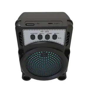 Paisible Cheap Price HF-185 3 Inch Portable TWS Speaker Multi Function With FM AUX USB Cool Light Compatible Bluetooth