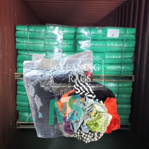 High Absorbency Stripe-Colored Cotton Industrial Wiping <b>Cloth</b> Bulk Sales for Workshop Industrial Rags - Product Image 1