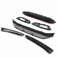 Kit de calandre avant pour Ford Focus, grille en nid d'abeille, 2015-2017, plastique ABS