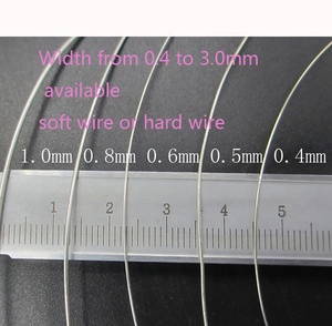 Factory Wholesale Directly Thickness 0.4-3 mm 925 <strong>Sterling</strong> <strong>Silver</strong> <strong>Wire</strong> for Jewelry Making - Product Image 4