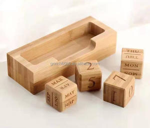Blocs de <span class=keywords><strong>calendrier</strong></span> annuel de bureau <span class=keywords><strong>en</strong></span> bois <span class=keywords><strong>2023</strong></span>, <span class=keywords><strong>calendrier</strong></span> perpétuel Vintage avec affichage <span class=keywords><strong>en</strong></span> Cubes de mois, Date et <span class=keywords><strong>semaine</strong></span> pour le bureau à domicile - Product Image 3