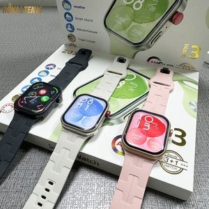 Z03 3 Straps 2.04" AMOLED Smartwatch 2024 Hombre Mujer Montres Reloj Intelligentes BT Call <b>Heart</b> Rate Smart Watch Z03 Pro Fashio - Product Image 1