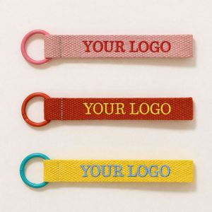 Porte-clés personnalisé avec logo brodé, idées de cadeaux d'entreprise pour les clients, cadeaux promotionnels et marketing d'entreprise - Product Image 3
