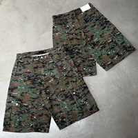 Shorts en jean vintage personnalisés pour hommes, streetwear, denim délavé, shorts en jean pour hommes, design imprimé sur toute la surface