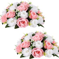 LILIS Großformatige Seidenrosen-Kunstblumenkugel Dekorationsmodell DX240508-14 für Hochzeiten, Valentinstag, Muttertag