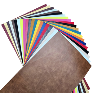 Feuille de similicuir en fibre de carbone de 12x24 pouces, feuille de similicuir épaisse thermocollante pour patchs - Product Image 1