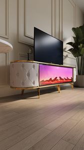 Supporti <span class=keywords><strong>TV</strong></span> con Caminetto Elettrico in Legno, Prodotto di Tendenza, Moderni e Lussuosi con Connessione Bluetooth - Product Image 5