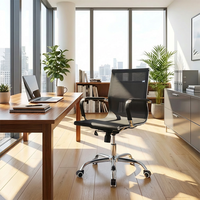 Chaise de bureau classique en métal avec base chromée, mobilier de bureau, chaise de bureau, Sillas De Escritorio, Sillas De Oficina