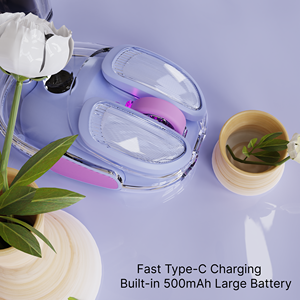 EWEADN Q9 Nhỏ gọn có thể sạc lại Chuột chơi game thiết lập <span class=keywords><strong>4</strong></span> Tốc độ DPI có thể điều chỉnh bàn phím không dây và chuột trong thiết kế màu hồng dễ thương - Product Image 2