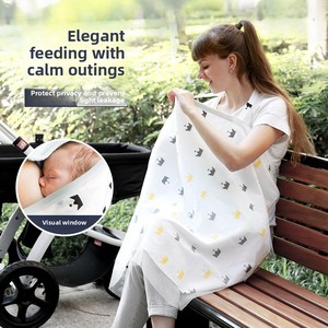 Gilet da Allattamento per Donne in Cotone 100% Antibatterico con Motivi Cartoon, Copricostume Anti-Esposizione, Scialle Estivo OEM ACS006 - Product Image 2