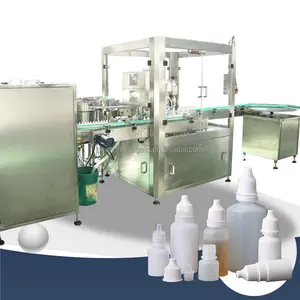 30ml 60ml 100ml 120ml Vial Bottle Liquid Filling Packing Line For Glue Lubricating Oil Paint Cleaning Solvent