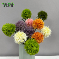 Plante de boule verte de Dianthus artificielle de contact réel de haute qualité pour la décoration d'événement de Noël et d'Halloween