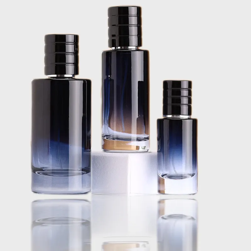 custom design your own luxury 30ml 50ml 100ml bottle black refillable perfume glass bottle perfume travel bottle