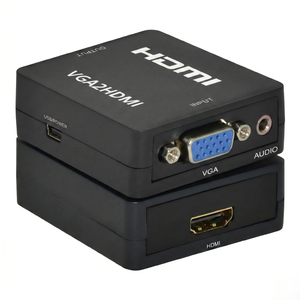 Adaptador GC Mini VGA a <span class=keywords><strong>HDMI</strong></span> 1080P, Conversor de Video y Audio VGA2HDMI para PC, Laptop a HDTV, Proyector, Compatible con USB, Plug and <span class=keywords><strong>Play</strong></span> - Product Image 4