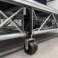 Plaque de levage personnalisable en acier pour roues de remorque, avec trous pour vérins, capacité 1500 LB, support de levage portable noir thermolaqué