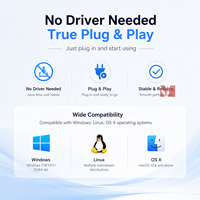 Tarjeta Capturadora de Video HDMI a USB3.0 1080P60, Dongle de Captura HDMI para Transmisión en Vivo, Grabación y Juegos