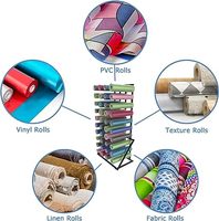 Support de rangement pour rouleaux de vinyle, support pour rouleaux de vinyle, support de rangement pour rouleaux de vinyle pour salle d'artisanat, organisateur de rangement pour rouleaux de vinyle 40 rouleaux