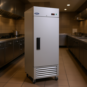 Réfrigérateur commercial Orikoool 27 pouces 23 pieds cubes 1 porte en acier inoxydable vertical homologué ETL Équipement de cuisine - Product Image 2