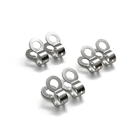 Assortiment de fermoirs à double anneau en acier inoxydable pour ventilateur de plafond Lampe Pull Loop Ball Chain Connector for DIY Crafts Jewelry Making