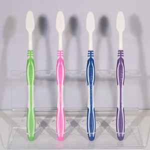 Großhandel 12er-Packungen Kunststoffzahnbürsten für Erwachsene mit Individuellem Logo, Mittelharten Nylonborsten, für den Heimgebrauch mit Günstiger Aufhängekarte - Product Image 4