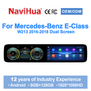 Navihua Nouvelle mise à niveau Écran double pour Mercedes Benz Classe E W213 2016-2018 Autoradio Android GPS Navigation Écran LCD Compteur - Product Image 1
