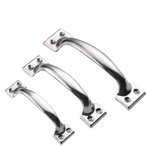 Stainless Steel Cabinet <b>Drawer</b> Handles Bar Shape Traditional Design Antirust Surface Decoration No Screws Included - Product Image 5