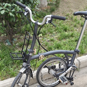 Pièces de rechange pour vélo pliant, porte-bagages avant en alliage d'aluminium pour <span class=keywords><strong>Brompton</strong></span>, porte-sacoches de type « nez de cochon », accessoires de vélo - Product Image 3