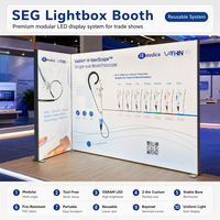 Expositor de Aluminio Personalizado de Alta Gama y Duradero con Conexión Multiángulo para Eventos de Marketing, Ferias Comerciales, Exposiciones y Promociones