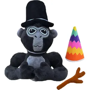 Gorila personalizado Tag Macaco Pelúcia Jogo fãs decoração do quarto Presentes de Páscoa Crianças Bonito Macaco de pelúcia Brinquedo de pelúcia China atacado